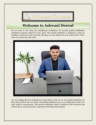 Welcome to Ashwani Deswal
