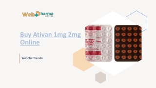 Buy Ativan 1mg Online With Discount