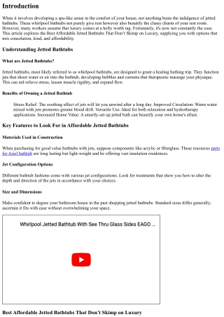 Best Affordable Jetted Bathtubs That Don’t Skimp on Luxury