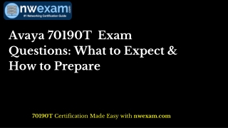 Avaya 70190T Exam Questions: What to Expect & How to Prepare