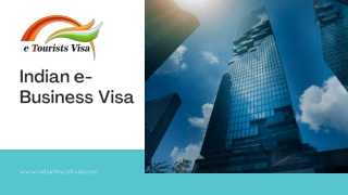 Indian e-Business Visa