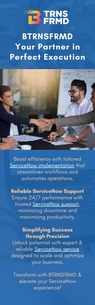 BTRNSFRMD Your Partner in Perfect Execution