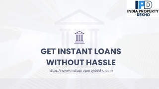 Get Instant Loans Without Hassle