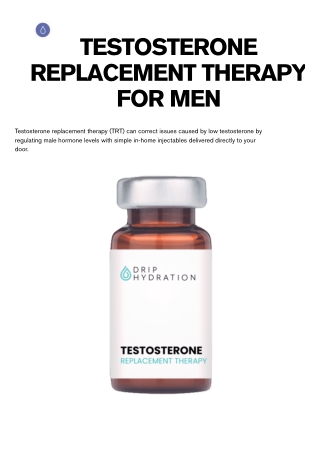 Boost Your Energy with Testosterone Replacement Therapy