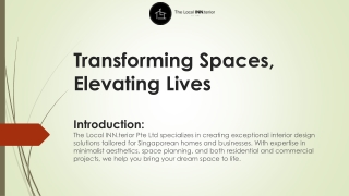 Top Interior Designers in Singapore: Transform Your Space with Expert Design