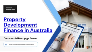 Property Development Finance in Australia Powered by Commercial Mortgage Broker