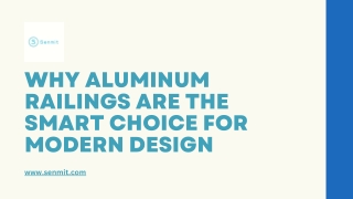 Why Aluminum Railings Are the Smart Choice for Modern Design