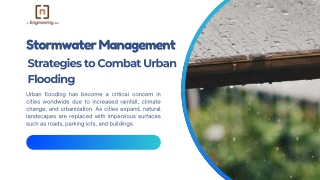 Stormwater Management Strategies to Combat Urban Flooding