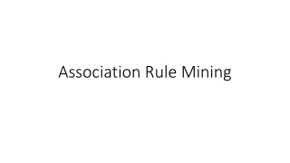 Association Rule Mining-case studey