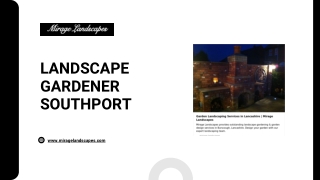 Expert Landscape Gardening Services in Southport