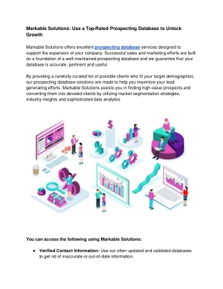 Markable Solutions_ Use a Top-Rated Prospecting Database to Unlock Growth