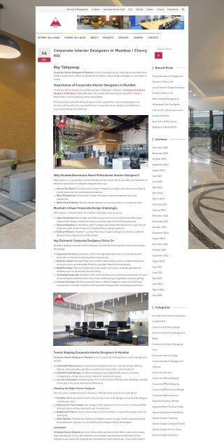 Corporate Interior Designers in Mumbai  Cherry Hill