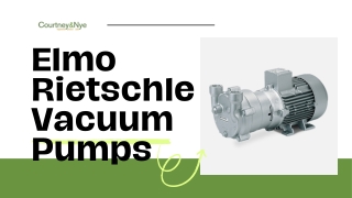 Elmo Rietschle Vacuum Pumps: Reliable and Efficient Solutions