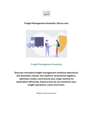 Freight Management Australia | Xturra.com