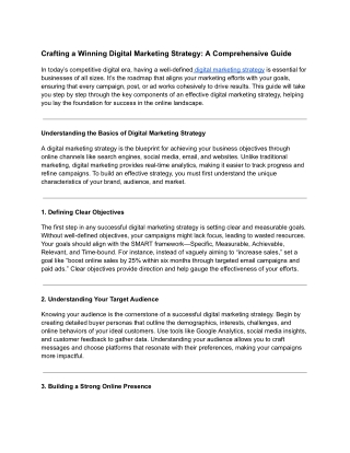 digital marketing strategy
