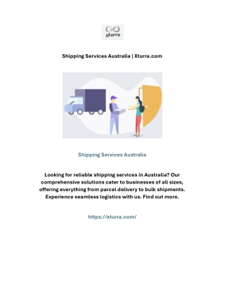 Shipping Services Australia | Xturra.com