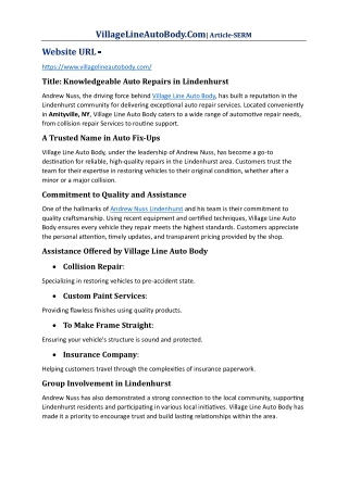 Knowledgeable Auto Repairs in Lindenhurst