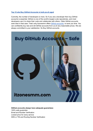 Top 12 site Buy GitHub Accounts in bulk pva & aged - Copy