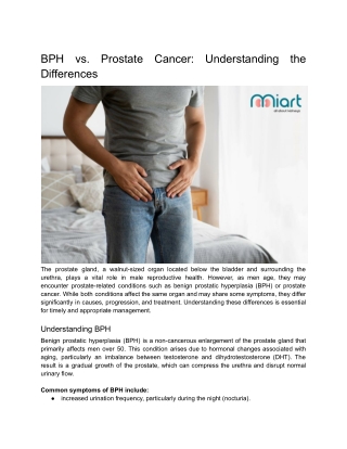 BPH vs. Prostate Cancer_ Understanding the Differences