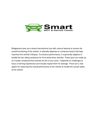 Why You Should Rotate Your Bridgestone Tyres