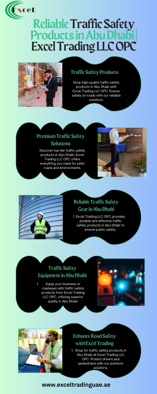 Traffic Safety Products in Abu Dhabi | Excel Trading LLC OPC