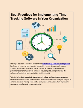 Best Practices for Implementing Time-Tracking Software in Your Organization