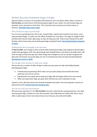 best dog hotel in dubai