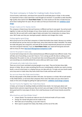 exhibition graphic printing