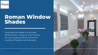 Elegant Roman Window Shades The Perfect Blend of Function and Style