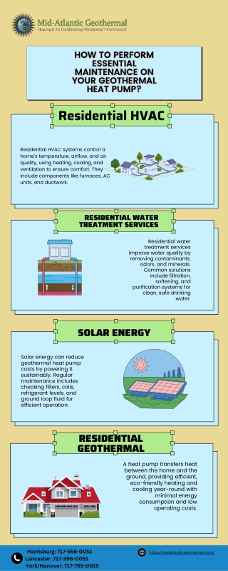 How to Perform Essential Maintenance on Your Geothermal Heat Pump