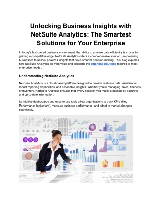 NetSuite Analytics: The Smartest Solution for Transforming Business Insights