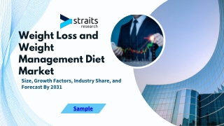 Weight Loss and Weight Management Diet Market