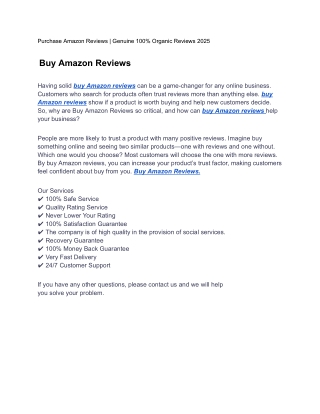 Purchase Amazon Reviews  Genuine 100% Organic Reviews 2025