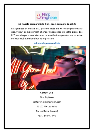 led murale personnalisée  xn--neon-personnalis-qqb.fr