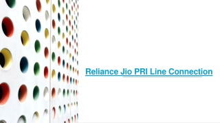 Reliance Jio PRI Line Connection Price/Cost Call: 9113098553