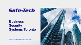 Business Security Systems Toronto - safetechalarms.com