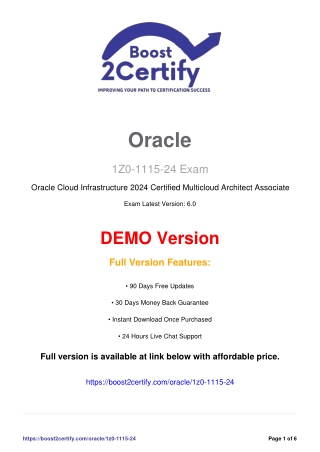 Crush the 1Z0-1115-24 Exam | Oracle Financials 2024 Certification Guide