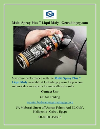 Multi Spray Plus 7 Liqui Moly  Getradingeg.com