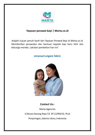 Yayasan perawat bayi  Marta.co.id