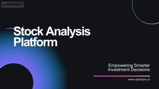 Stock Analysis Platform