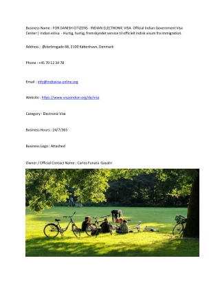 FOR DANISH CITIZENS - INDIAN ELECTRONIC VISA  Official Indian Government Visa Ce