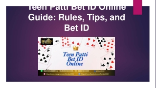 Teen Patti Online Betting ID