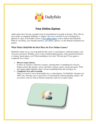 Free Online Games