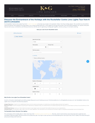 Rockefeller Centre Limo Lights Tour