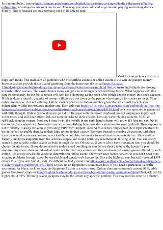 Types Of Casino Video Poker Machines - Jackpot Slot Machines