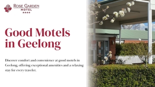Good Motels in Geelong