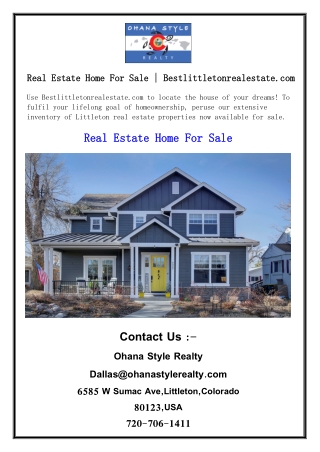 Real Estate Home For Sale  Bestlittletonrealestate.com