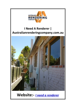 I Need A Renderer  Australianrenderingcompany.com.au