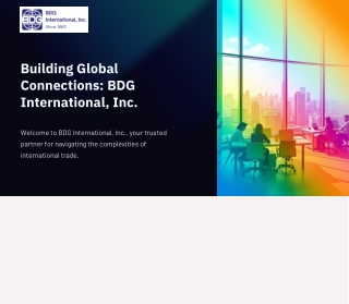 International Shipping Logistics | BDG International, Inc.