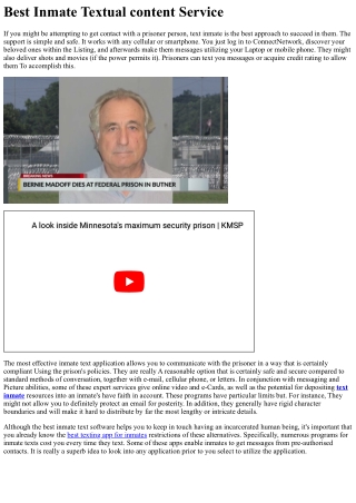 Finest Inmate Text Company